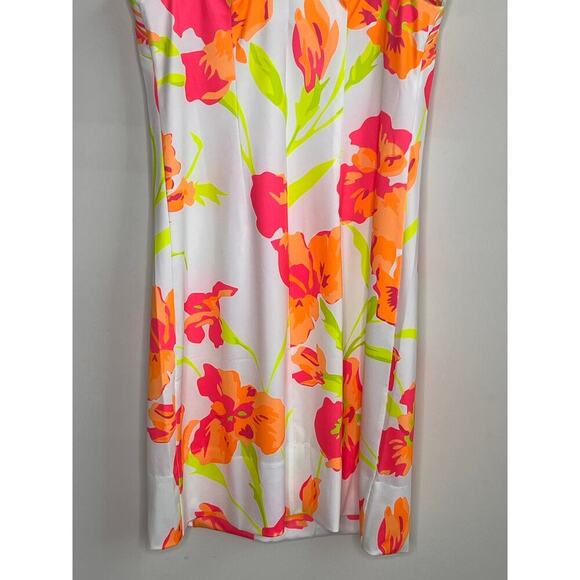 Gretchen Scott Isosceles Icon Sheath Mini Dress White Multi Women's Size S - Picture 9 of 9